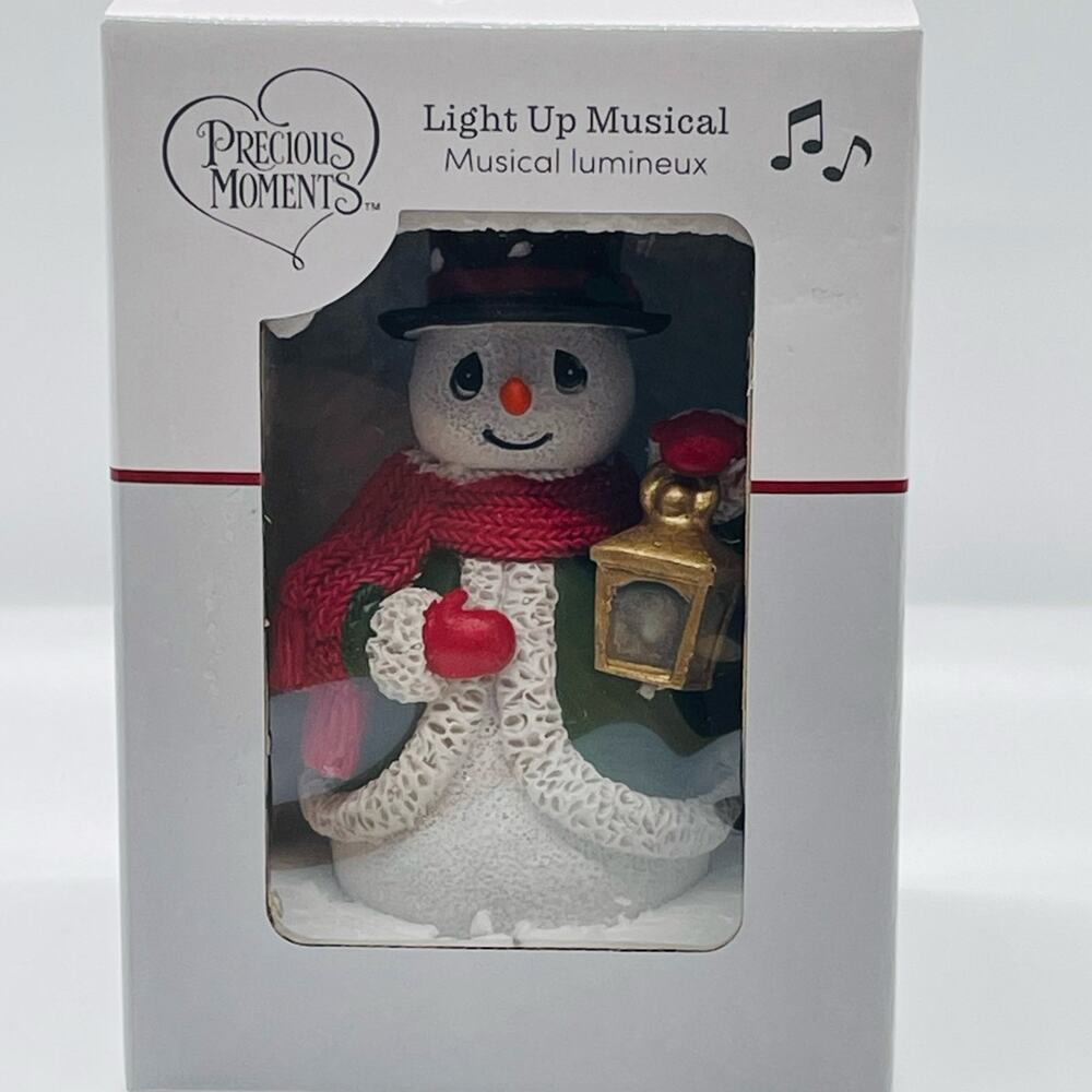 Precious Moments Light Up Musical Snowman- NIB